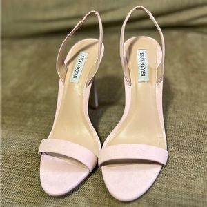 Steve Madden Open Toe Heels Blush 10